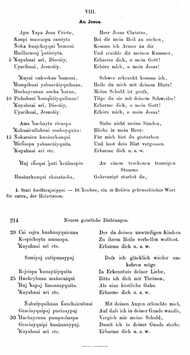 Apu Yaya Jesu Cristo (song in Cuzco Quechua) — Page 1