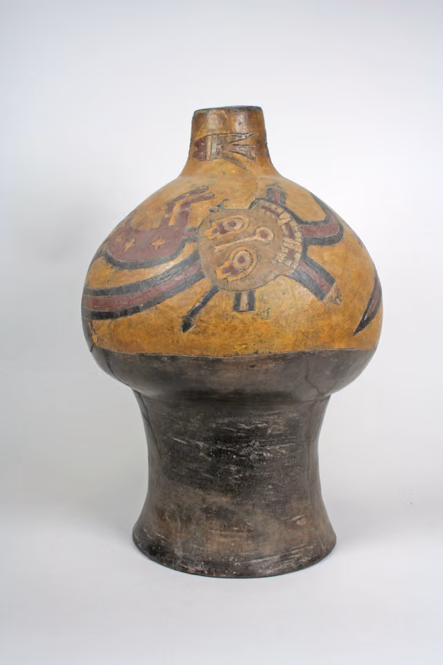 Drum with monkey figures, Paracas (c. 4th–2nd century B.C.)