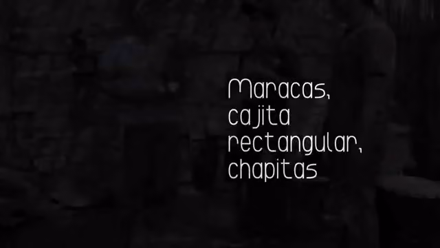 Maracas, rectangular cajita and bottle caps (video)
