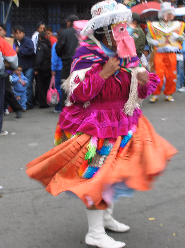 Kullawada dancer in La Paz