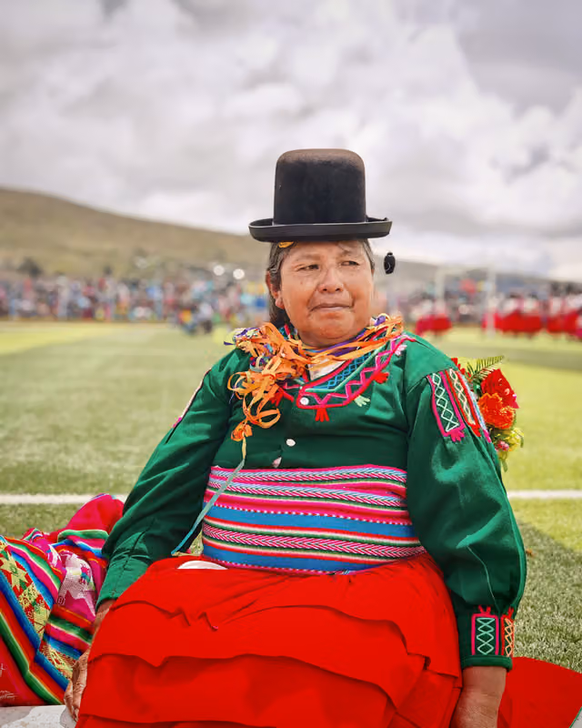 Después del concurso, conjunto Chacareros Flor de Sankayu