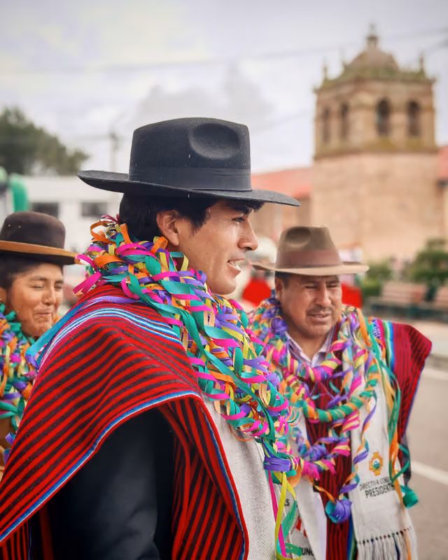 Mallku en la apertura del Jach'a Anata Phunchawi