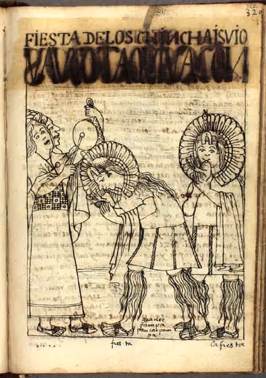 Fiesta de los Chinchaysuyus (Guaman Poma, p. 322)