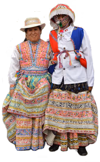 Traditional 'Wititi' couple costume, Kollawa culture