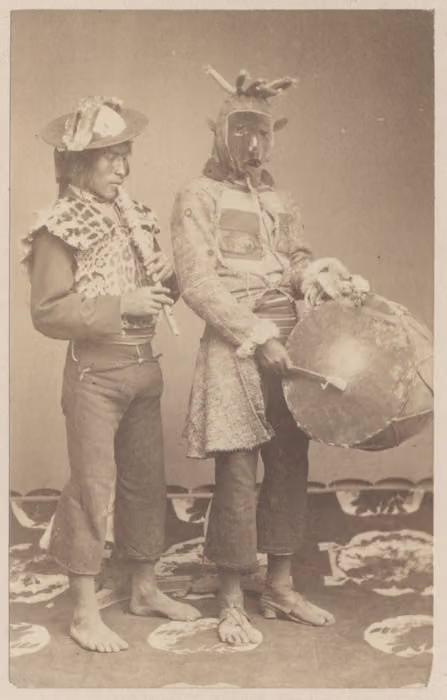 Músicos indígenas en La Paz (1876)
