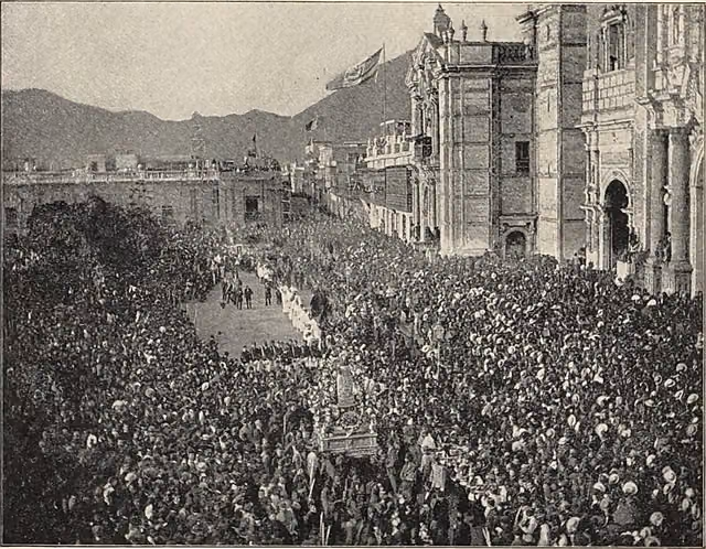 Procession of Saint Rose in Lima (c. 1886)