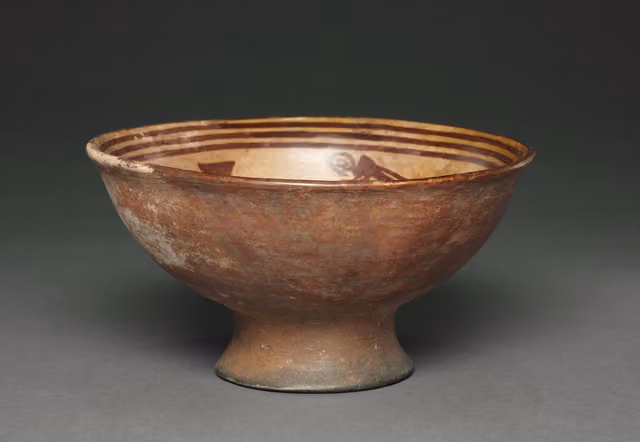 Bowl with procession and houses (1250–1550), Nariño
