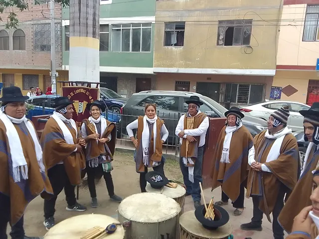 San Marcos panpipe ensemble gathered