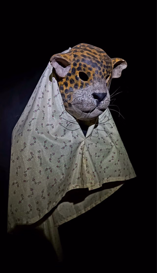 Máscara de jaguar, danza Jagua Jagua