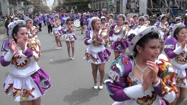 Caporales from Soldati (Buenos Aires) at the Integración Cultural parade