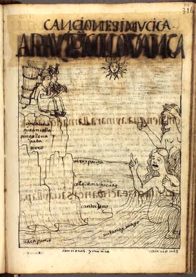 Canciones y música del Inka (Guaman Poma, p. 318)