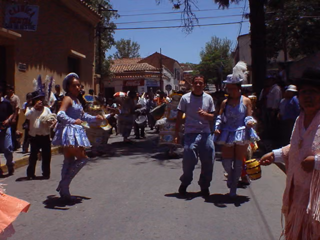 Dancing in the streets of Tarija (Bolivia, 2005)
