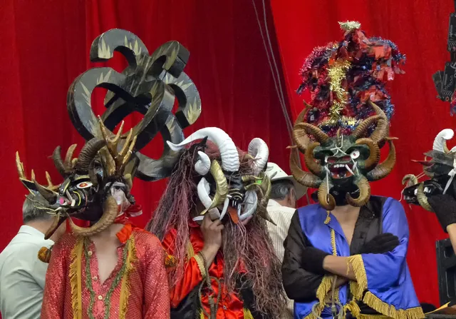 Masks of the Diablada de Píllaro