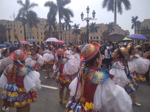 Morenada pasacalle in Lima for the Virgin of Candelaria (2024)