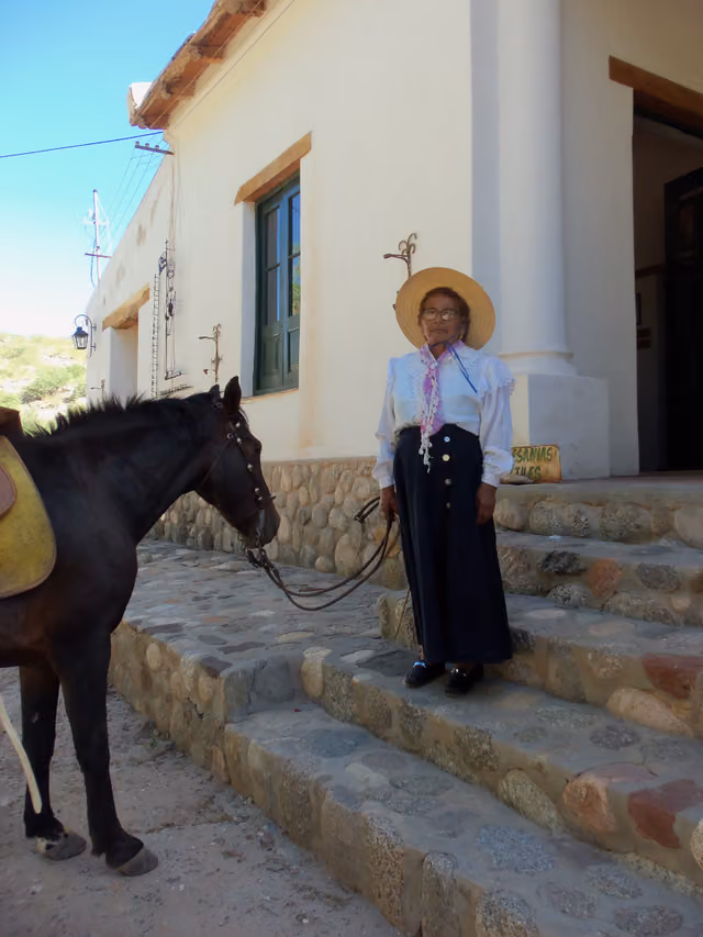 Alfereza con su caballo