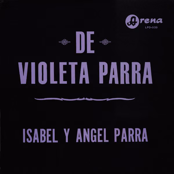 Isabel y Ángel Parra – De Violeta Parra (portada de disco)