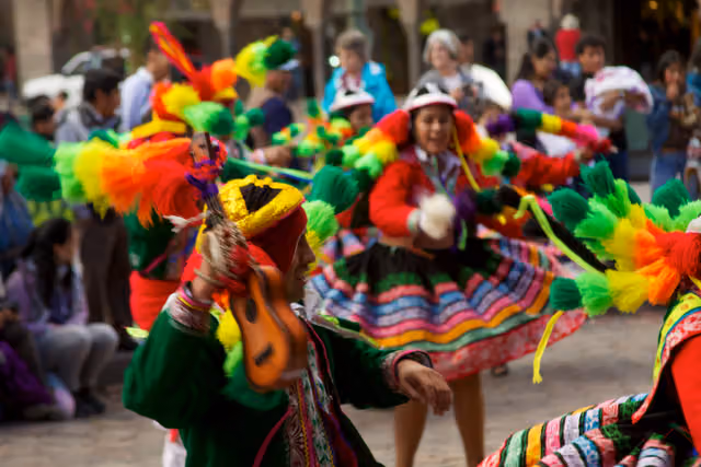 Traditional Andean dance festival, Cusco