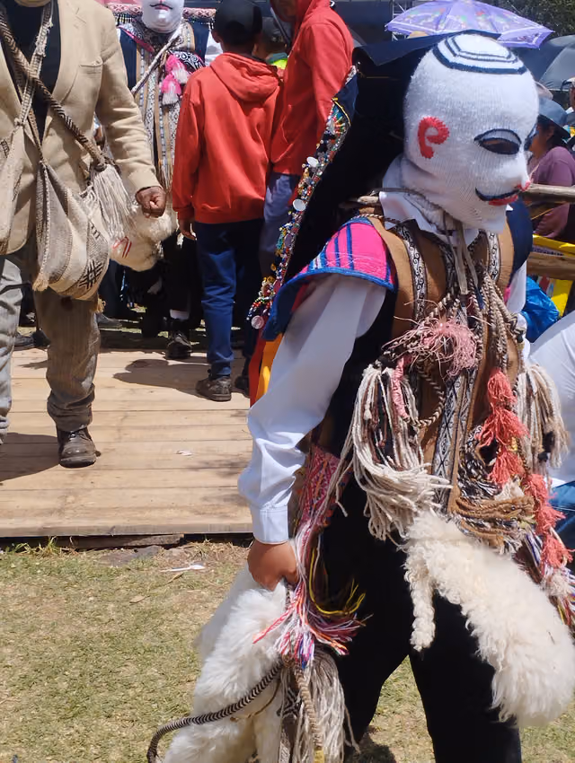 Virgen del Rosario festivity, Cusco (45): costume of the Qhapaq Qolla dance
