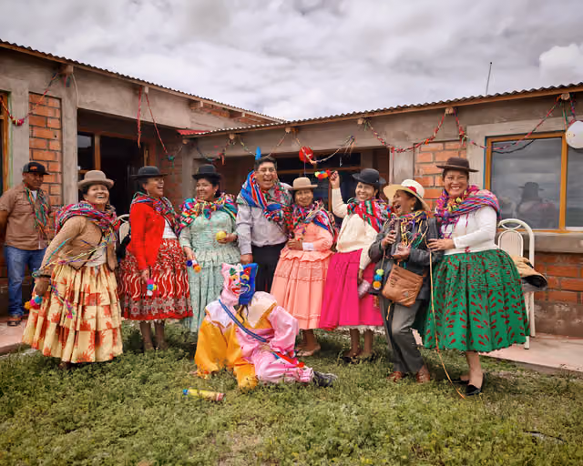Carnival celebration to the rhythm of the tarkada in the Chingora community, Puno
