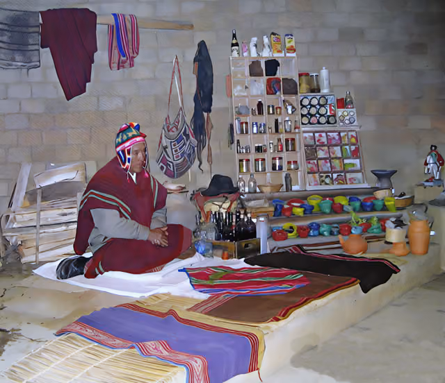 Kallawaya healer in Huatajata, Lake Titicaca