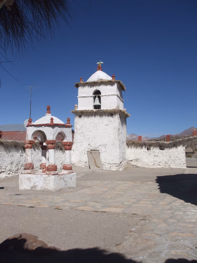 Bell tower of the Parinacota church