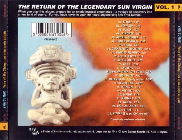Yma Sumac – Voice of the Xtabay & Other Exotic Delights (Back, Spine)