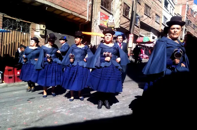 Morenada dance 2 at Gran Poder, La Paz 2017