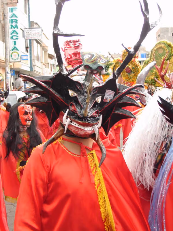 Diablada de Píllaro, photograph 028 (6 January 2007)