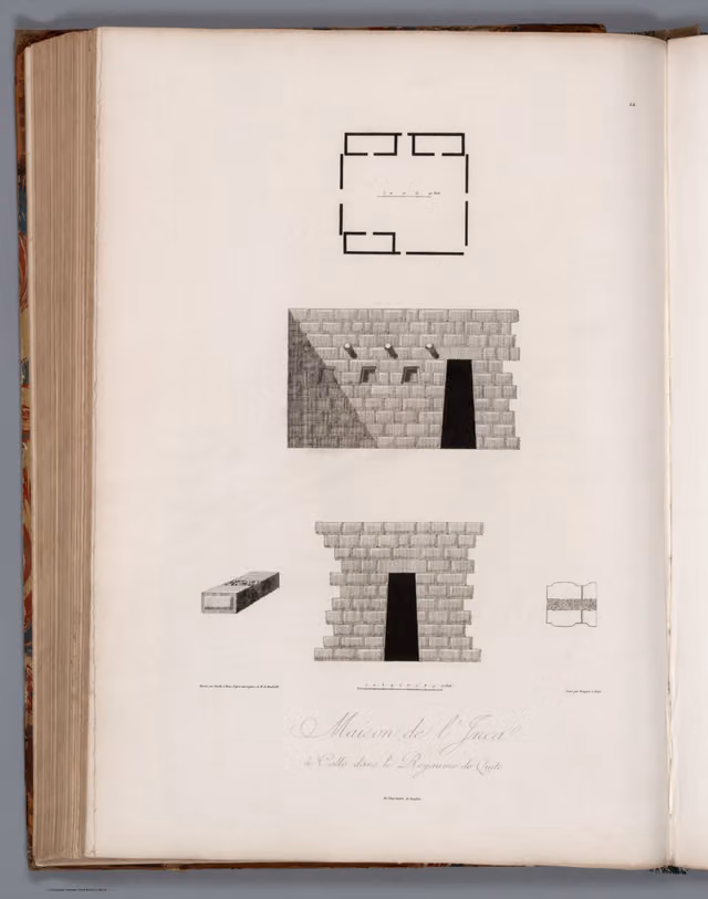 Inca house at Callo, Kingdom of Quito (plate XXIV)