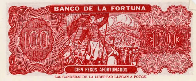 100-boliviano alasitas banknote