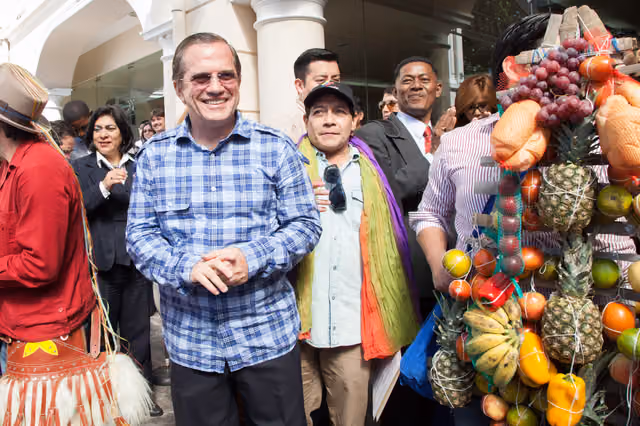 Celebración del Inti Raymi en Cancillería (Quito, 2014)
