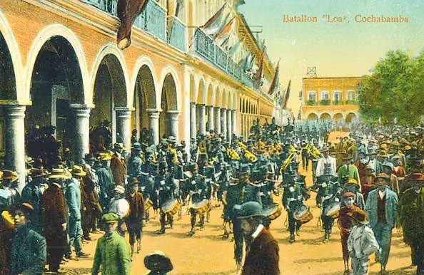 Band of the Loa Battalion, Cochabamba, 1905