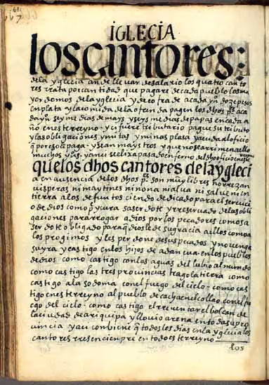 Los ayudantes indígenas de la parroquia (Guaman Poma, p. 681)