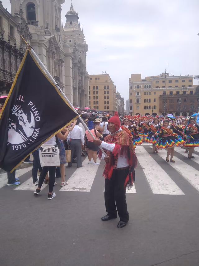 Morenada en el pasacalle de Lima por la Candelaria 2024