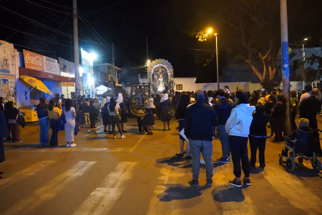 Procession of the Lord of Miracles in Lunahuaná (2026), photo 01
