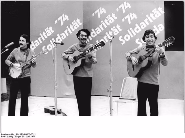 Chilean musical group, 15th Workers' Festival, Erfurt