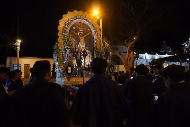 Procession of the Lord of Miracles in Lunahuaná (2026), photo 03