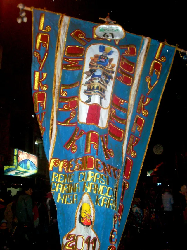 Standard of the Laykakota morenada, Puno-Peru