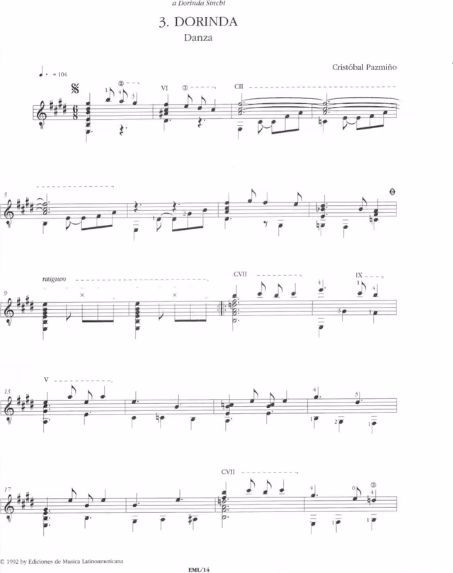 5 Ecuadorian pieces for guitar — Page 5