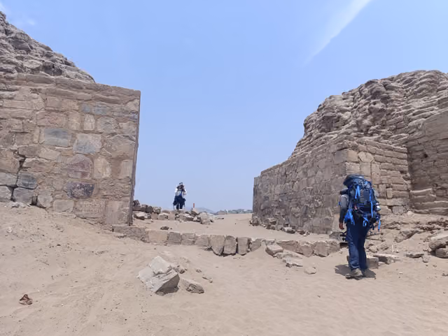 Entrance to Pachacamac, Qhapaq Inti Raymi pilgrimage 2024
