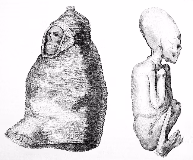 Momias de los antiguos aimaras (Historia de la conquista del Perú, 1851)
