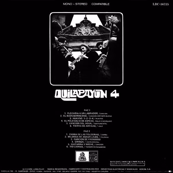 Quilapayún – Quilapayún 4 (Back)