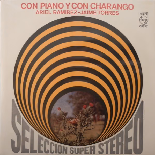 Portada de Con piano y con charango (Ariel Ramírez y Jaime Torres, 1969)