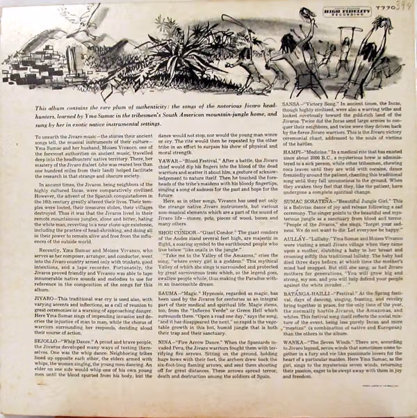 Yma Sumac – Legend of the Jivaro (Back)
