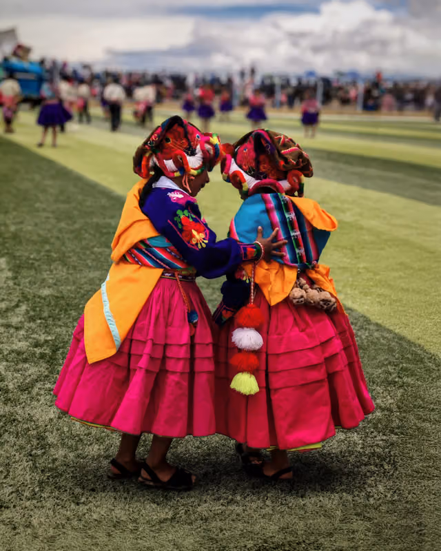 Niñas danzantes, danza los chacareros