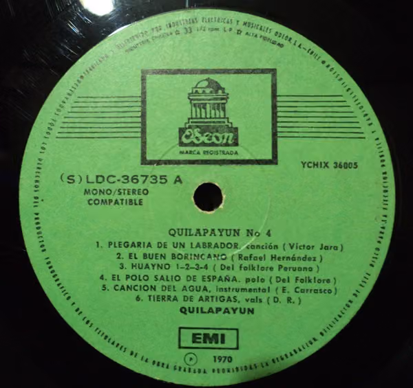 Quilapayún – Quilapayún 4 (Disco)