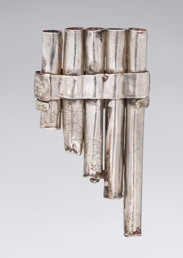 Chimú silver panpipe (c. 1000 CE)