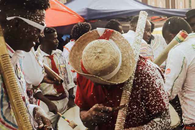 Afro-Bolivian saya at the La Paz parade