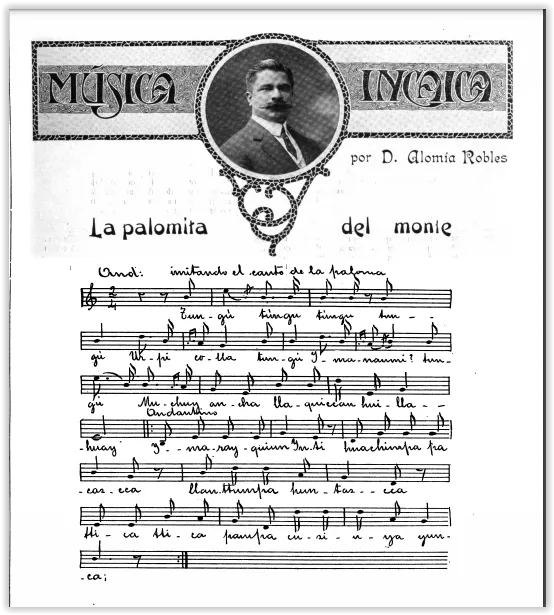 "La palomita del monte" by Daniel Alomía Robles (Ilustración Peruana, 1913)