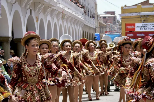 Caporales at the Oruro Carnival